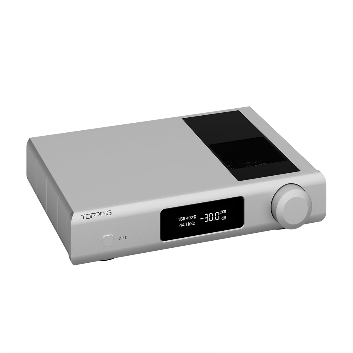 Topping D90 III Discrete Full Balance HiFi DAC Preamplifier - BT 5.1 Support LDAC PEQ Adjustment with Bluetooth Remote Control (Silver)