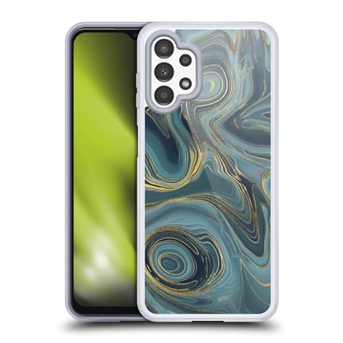 Funda de gel suave LebensArt Geoda para Samsung Galaxy A13 carcasa móvil de mármol líquido