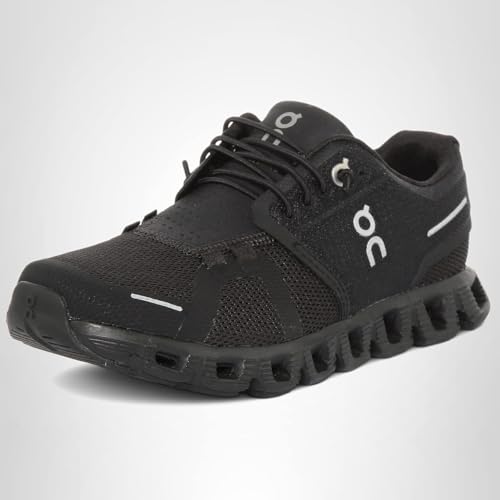 On Women's Cloud 5 Sneakers, All Black, 7