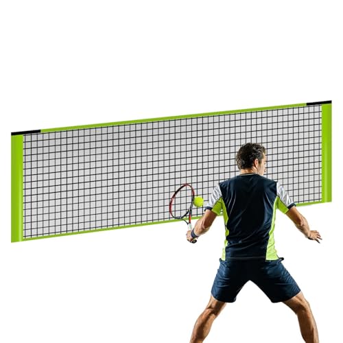 Pequeña red de voleibol, versátil malla de repuesto para pickleball, bádminton, patio trasero, entrada, camping, picnic escolar, patio trasero, entrada, camping, escuela, picnic, elegante y duradera