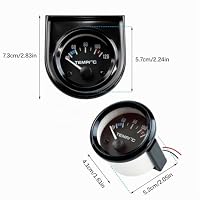 Auto Wassertemperaturanzeige, Universal 2" 52mm Wassertemperatur Temperaturanzeige Werkzeug für Instrument mit Sensor, Automotor Kfz Wassertemperatur Messgerät Celsius für Auto Rennfahrer LKW – Ansicht 4