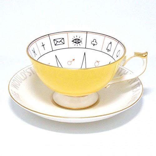 贈り物に! Aynsley(エインズレイ) ネルロス フォーチュンテリング ティーカップ＆ソーサー(C/S) イエロー NLRS00005C 〈簡易梱包のサムネイル