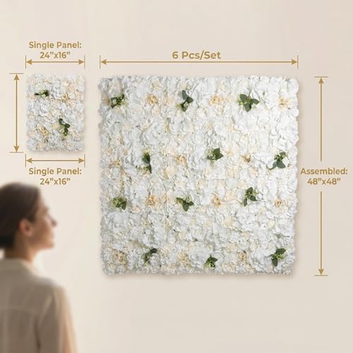 Paneles Florales de Pared 3D, 6 Piezas 16×24 Pulgadas miniatura 2