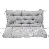 Waterproof Thicken 5"outdoor swing cushions 2-3 Seater Washable Swing Replacement Cushions High elas