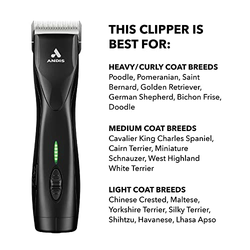 Andis 79170 Pulse Zr Ii 5-Speed Detachable Blade Clipper, Cordless Animal/Dog Grooming thumb #6