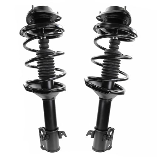 Image of Detroit Axle - 8pc Front and Rear Suspension Kit for 2000-2004 Subaru Outback, 4 Struts with Coil Spring Assembly 4 Sway Bar End Links 2001 2002 2003 Replacement