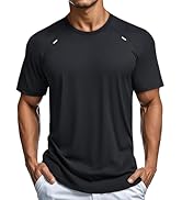 MAGCOMSEN Men's Dry Fit Shirts Mesh Short Sleeve Athletic Lightweight Workout Performance Hiking ...