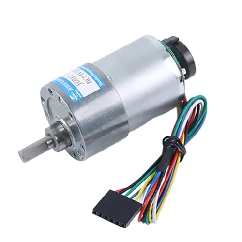 Moteur à engrenages CC à encodeur Hall 24V réglable pour robotique JGB37-3530B
