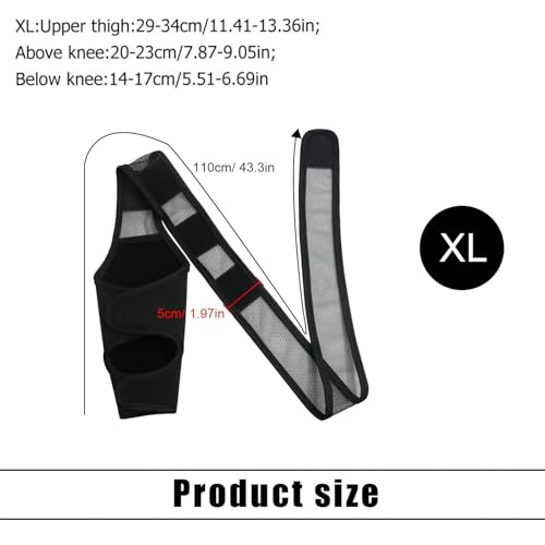 SHENGYIG XL Leckschutz für Hunde-Verstellbare Hundebandage Hinterbein (Schwarz)-Kniebandage für Hunde mit Beinschutz-Unterstützt Vorde-& Hinterbeine-Ideal bei Inkontinenz, Wunden & Gelenkproblemen