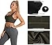 icyzone Workout Sports Bras for Women - Fitness Athletic Exercise Running Bra Yoga Tops (XL, Army)