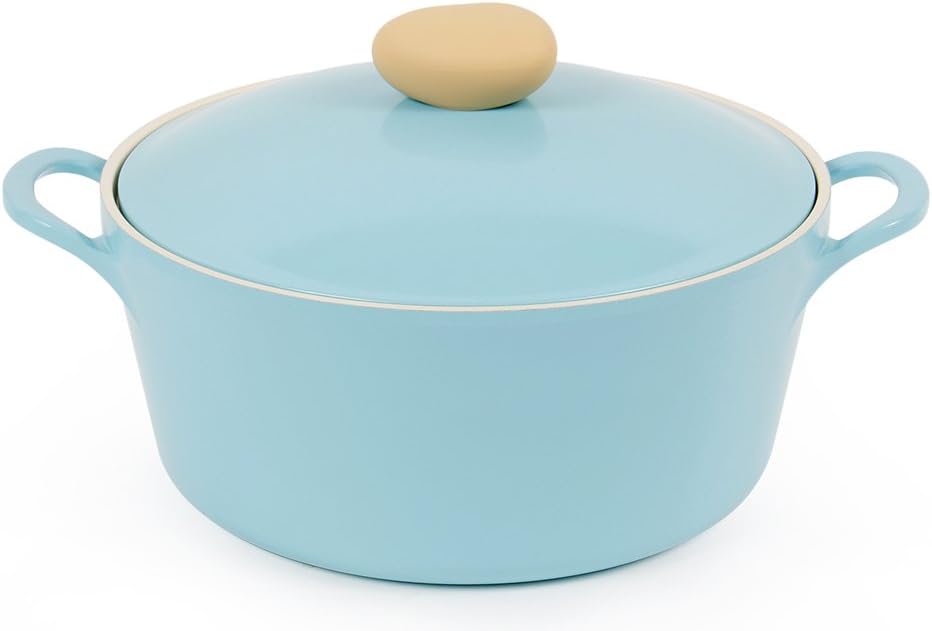 Neoflam Retro 5qt NonStick Coated Casserole with Integrated Steam Vent