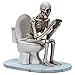 Pacific Giftware Life After Death Phone Never Stop Skeleton Seated on Toilet Bowl After Life Collection Home Decor Resin Figurine