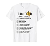 Bachelor Party Checklist Shirt - Getting Married Tee for Men