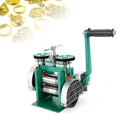 Comprimidor de joyas con rodillo de 85 mm manual y combinación de mecanismos de prensado manual, máquina de rodillo, fabricación de joyas, equipamiento plano, venta minorista, procesamiento de