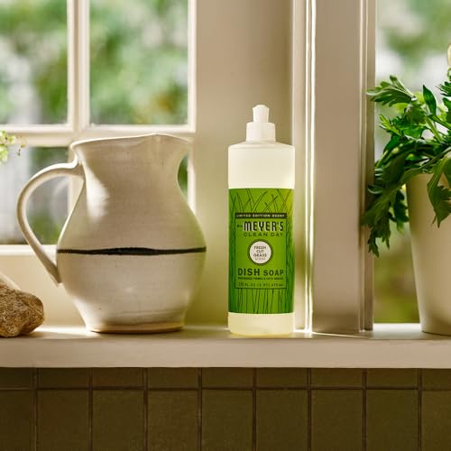 Image of Mrs. MEYER'S Clean Day Fresh Cut Grass 3 Pack Bundle, Liquid Hand Soap 12.5 OZ (2), Liquid Dish Soap 16 OZ (Variety Pack)