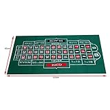 Ligero y fácil de llevar. Mesa de Ruleta de Blackjack, Mesa de Blackjack y Ruleta a Prueba de Agua Mesa de Fieltro Casino póker Mesa de Juego de Tela