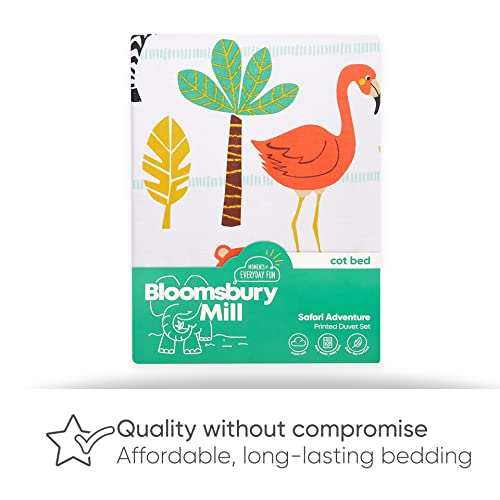 Bloomsbury Mill - Cot Bed Duvet Cover Set - Toddler Bedding Set For Boys and Girls - Safari Adventure - Jungle Animals Kids Bedding - Cot Duvet Cover & Pillow Case Set - 120x150cm - Cosy Home Interiors Bloomsbury Mill - Cot Bed Duvet Cover Set - Toddler Bedding Set For Boys and Girls - Safari Adventure - Jungle Animals Kids Bedding - Cot Duvet Cover & Pillow Case Set - 120x150cm - Image 5