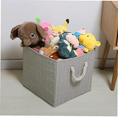 Opslagmanden Opvouwbare mand bakken doek opslagcontainer mand met grijs grijs - Image 8