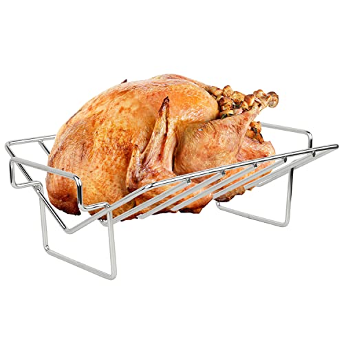 List of Top Ten Best Turkey Roasting Rack For Grill Top Picks 2023 Reviews