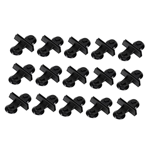 LEDMOMO 20個魚缸用ガラス隔離吸盤クリップ ブラック 水槽内仕切り 厚ガラス対応 で実用的な水族館用アクセサリー