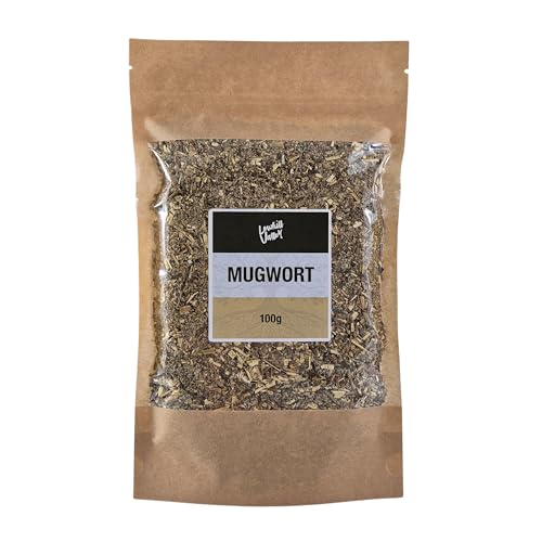 Lowhill Valley Mugwort Herb Herbal Tea - Artemisia Vulgaris - Premium Quality Loose Leaf Herbal Tea – 100% Pure Naturally Grown – Contains No Additives or Preservatives – 100g