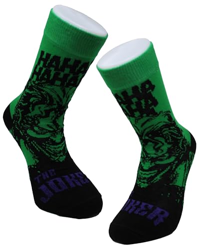 Budget Gifts Joker - Calcetines de pantorrilla para hombre, talla 6-11, multicolor, 6-11