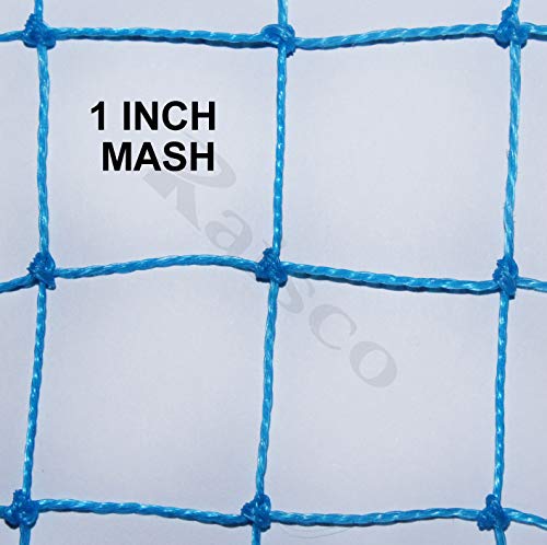 Image of Raisco UV-Stabilized HDPE Anti Bird Net /Garden Net /Pigeon Net /Monkey Safety Net 25 mm Hole (10x10 Ft =100 SQRFT) Color Blue