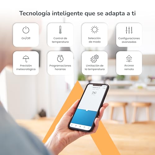 AIRZONE - Aidoo WiFi Air Conditioner Remote Control - Model AZAI6WSCGH2 - Air Conditioner Remote Control and Programming via App - for Split, Floor and Ceiling - Compatible with Google Home and Alexa