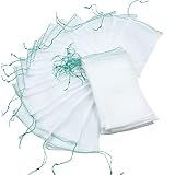 N/C 100 Pcs 6inchx10inch Fruit Protection Bags Insects Mosquito Bug Net Bird Netting Bag Drawstring