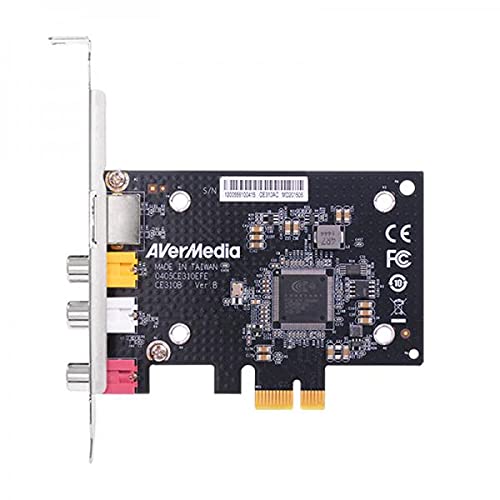 AVerMedia SD PCIe Frame Grabber with Composite / S-Video Interfacing - Functions: Video Capturing, Video Scaling - PCI Express x1 - 720 x 576 - PAL, NTSC - Plug-in Card