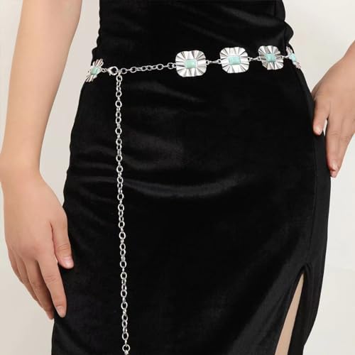 Body Chain Belt for Women Gold Western Body Chains for Country Concert Outfits Fashion Cowgirl Belt for Jean Dress Western Shirts Rodeo Festival Outfits Belt Accessories for Women4