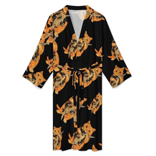 Bata de baño para hombre de manga larga ropa de dormir ligera suave 4