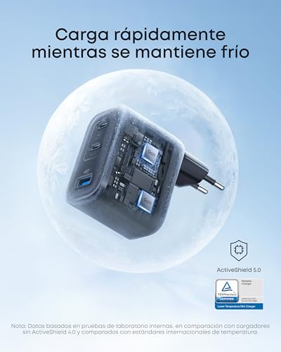 Miniatura 4 de Anker Nano Cargador USB C 70W con 3 Puertos Plegable GAN