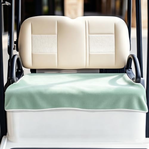 ORIGACH Solid Mint Golf Cart Seat Covers, 100% Microfiber, 51x31inch