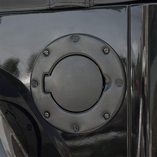 Rugged Ridge 11229.05 Gas Cap Door, Non-Locking, Textured Black; 07-18 Jeep Wrangler Jk/Jku #TOP2