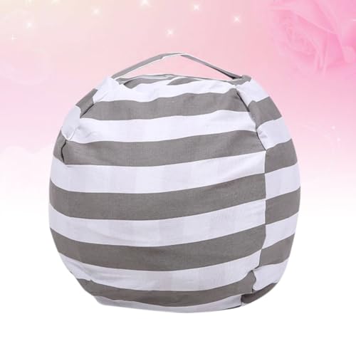 Bolsa de almacenamiento de peluches redonda en dacrón con asa para cojín de sofá 8