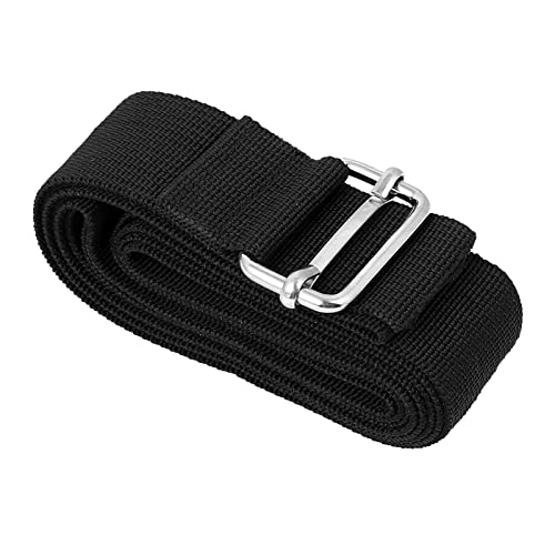 Image of M METERXITY Luggage Strap Suitcase Belt- Travel Adjustable PP Baggage Accessory with Metal Buckle, Apply to Suitcase (6.6 Feet, Black)