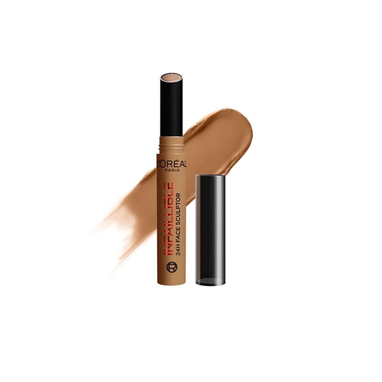 L'Oréal Paris Infallible Face Sculptor, Sculpting Stick Light, Make Up, Transfer Proof, Ease & Precision, 24H Wear, Heat & Water Resistant Formula, 2g