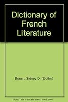 Dictionary of French Literature.: B0007DMMGA Book Cover