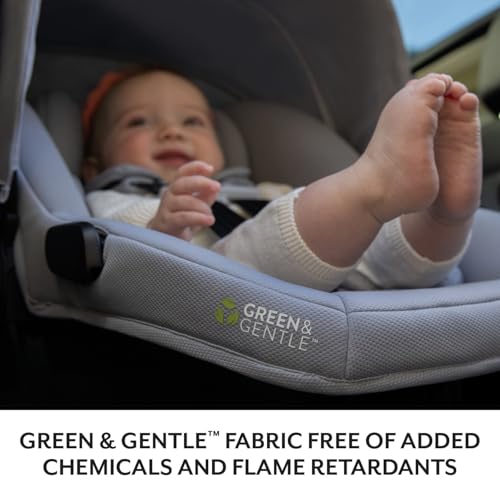 Image of Evenflo LiteMax NXT Rear-Facing Lightweight Preemie and Infant Car Seat 3-30lbs. with SensorSafe. Easy Install with Base (Anchor Gray)