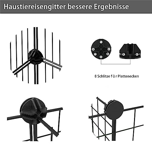 Sumoni Hundebarrieren Treppenschutzgitter Barrier Gates Haustier Gates Hund Gehege 105x70CM, einfach zu montieren, kann zusammen in so viele Modelle wie nötig (Single Piece 35 * 35cm, 6 Stück Total)