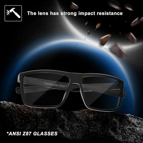 Image of MAXJULI XL Z87 Sunglasses for Big Wide Heads Men TR90 Ultralight UV400 Protection Glasses 8108
