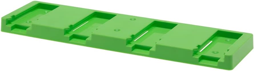 48 Tools Festool 18V Battery Wall Mount - UV-Stabilized ABS Plastic, Holds 4 Batteries, Versatile Mounting, Easy Installation