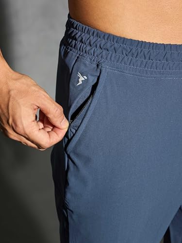 Image of TECHNOSPORT Men's Regular Fit Mid Rise Solid Plus Size Trackpants with Quick Dry, Anti Microbial, SPF50+ for Regular and Sports Use