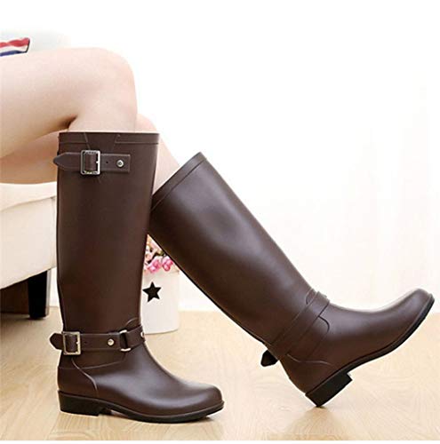 ChyJoey Women's Knee High Waterproof Rain Boots #TOP23
