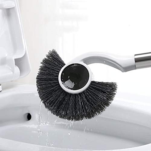 Toilet Brush Stainless Steel Handle Creative Hippocampus Brush Magnetic Adsorption Handle Household Bathroom Cleaning Tool image 5