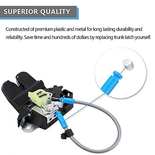 81230-C1010 Trunk Latch for Hyundai Sonata 2015 2016 2017 1.6L 2.0L 2.4L Tailgate Trunk Lid Latch Lock Actuator Motor Replace Part Hyundai 81230C1010 Sonata Rear Back Door Hatch Latch Lock Assembly - Thumbnail 4