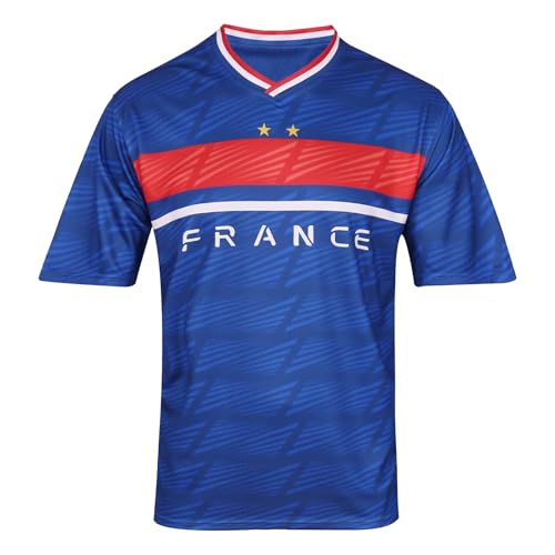 HANLIDA Mens 2026 Fan Soccer Jersey France Soccer Jersey- Fan Version Short Sleeve Shirt for Game Day