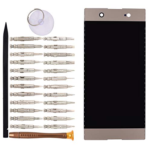 Image of LCD Screen Display with Digitizer Touch Panel Without Bezel Frame Compatible with Sony Xperia XA1 Ultra G3221 G3212 G3223 G3226(Golden)