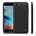 WELUV Akkuhülle für iPhone 6 6s 7 8 SE 2020 ladehülle 4000mAh mit Ständer Batterie Case Ultra Dünn Akku hülle ladehuelle Handyhülle Schutzhülle Backup Powerbank Schwarz Geschenk Neu